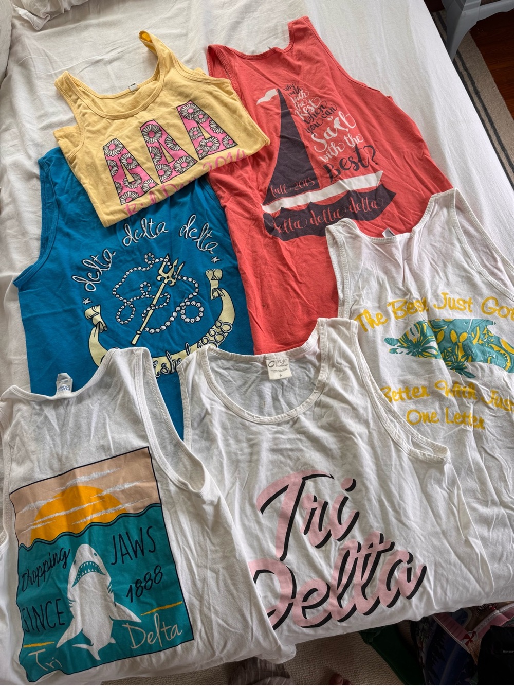 Tri Delta tshirt and tank bundle